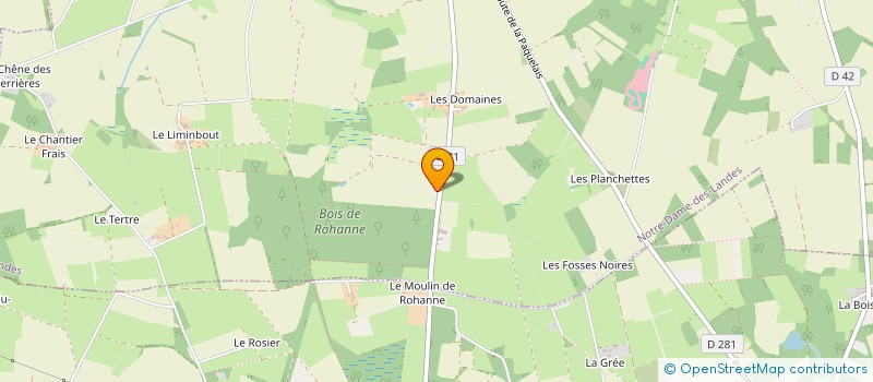 localisation de l'entreprise ASSOCIATION DE LA ROLANDIERE  NOTRE-DAME-DES-LANDES