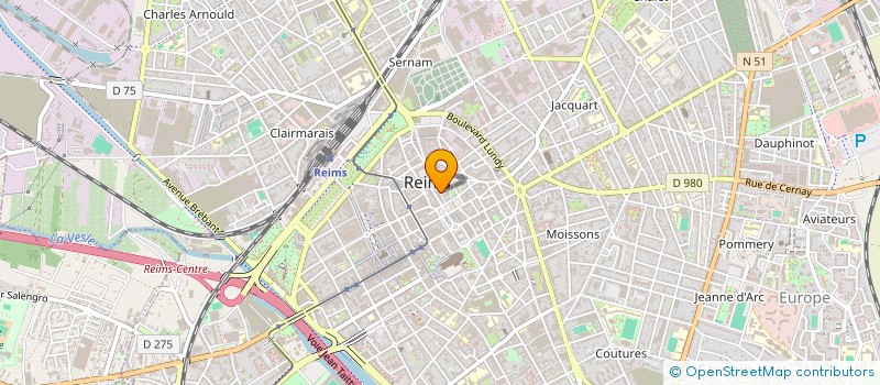 localisation de l'entreprise ASSOCIATION DE LA RUE DE TAMBOUR  REIMS