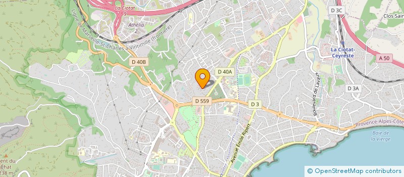 localisation de l'entreprise ASSOCIATION DE LA TREILLE  LA CIOTAT