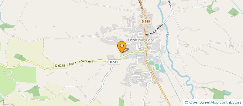 localisation de l'entreprise ASSOCIATION DE LA VALLEE DE LA LEZE à LEZAT-SUR-LEZE