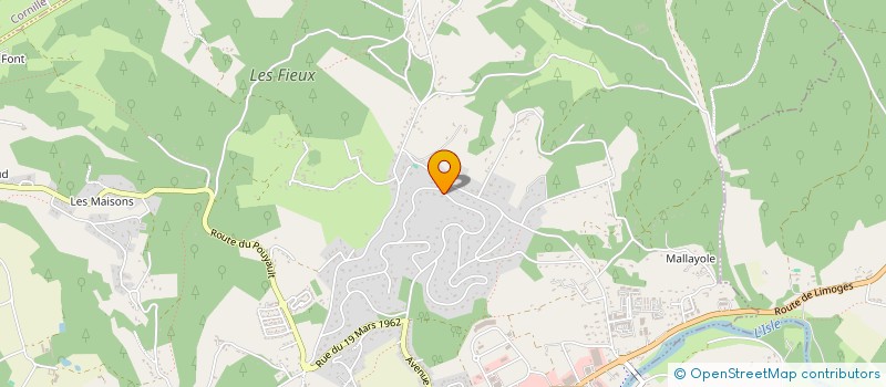 localisation de l'entreprise ASSOCIATION DE LA VILLA DES PINS  TRELISSAC