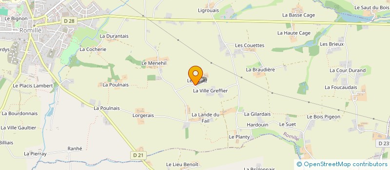 localisation de l'entreprise ASSOCIATION DE LA VILLE AUBRY  ROMILLE