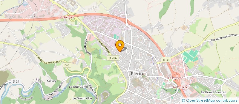 localisation de l'entreprise ASSOCIATION DE LA VILLE CROHEN  PLERIN