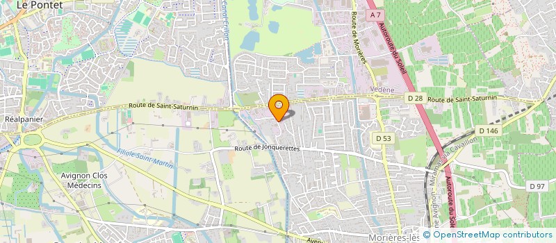 localisation de l'entreprise ASSOCIATION DE LA ZONE DES CAMPVEIRES  MORIERES-LES-AVIGNON