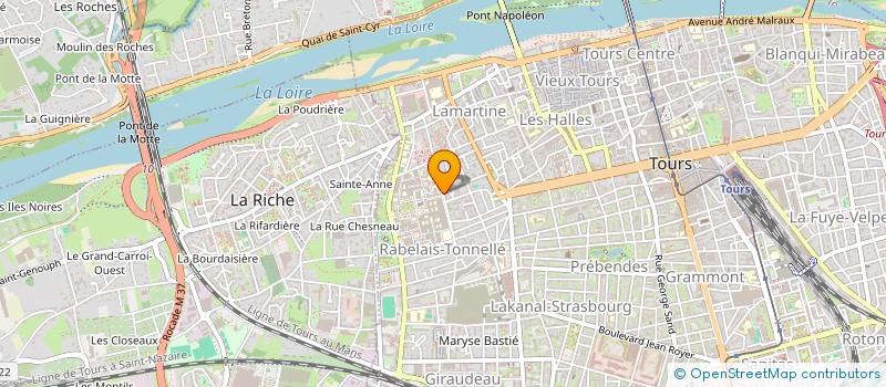 localisation de l'entreprise ASSOCIATION DE LETTRES DES ETUDIANTS MODERNES ET CLASSIQUES DE TOURS à TOURS
