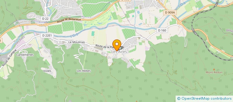 localisation de l'entreprise ASSOCIATION DE LICHENOLOGIE DE L'HERAULT  CAUSSINIOJOULS