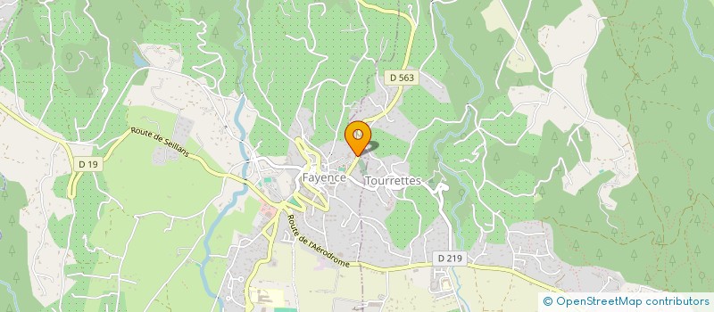 localisation de l'entreprise ASSOCIATION DE LIENS ET DE SERVICES DU PAYS DE FAYENCE  TOURRETTES