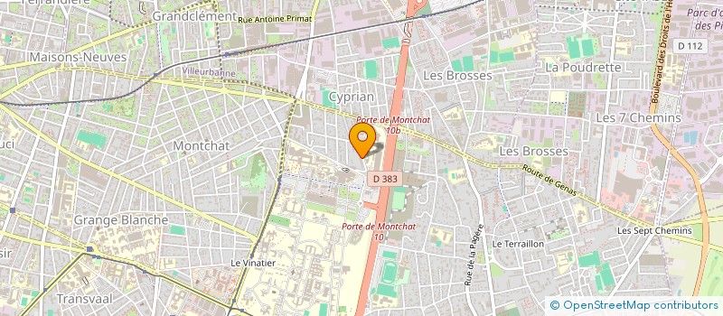 localisation de l'entreprise ASSOCIATION DE LOCATAIRES DE LA PERLE à BRON