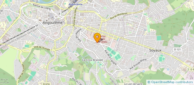 localisation de l'entreprise ASSOCIATION DE LOCATAIRES ILOT CHANZY à ANGOULEME