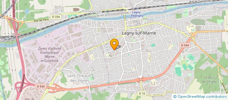 localisation de l'entreprise ASSOCIATION DE LOCATAIRES VEIL  LAGNY-SUR-MARNE