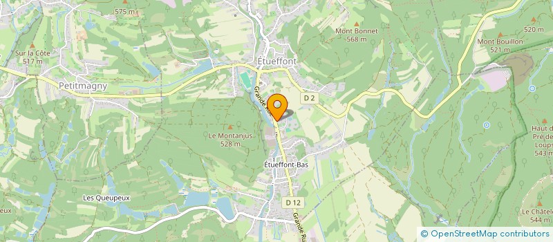 localisation de l'entreprise ASSOCIATION DE LOISIR ET DE PECHE DE PETITMAGNY - ETUEFFONT - LAMADELEINE à ETUEFFONT