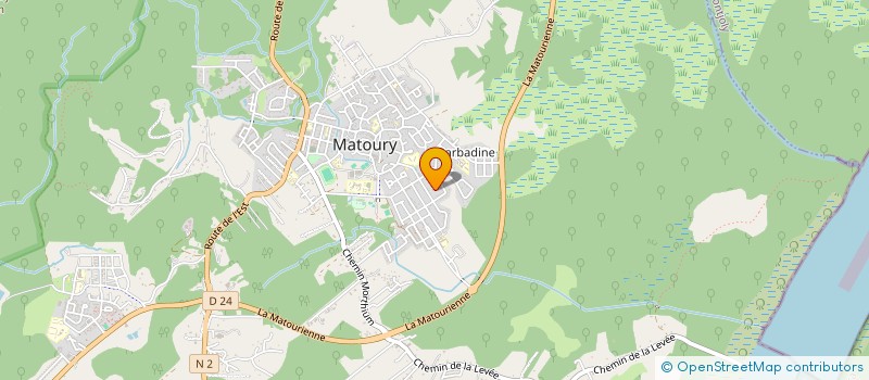 localisation de l'entreprise ASSOCIATION DE LOISIRS EDUCATIFS ET CULINAIRES  MATOURY