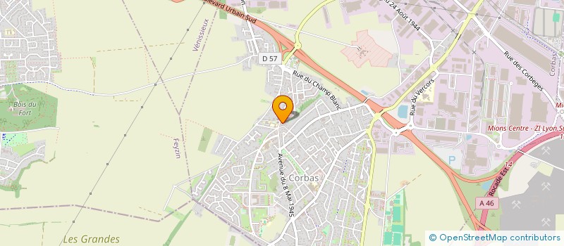 localisation de l'entreprise ASSOCIATION DE LOISIRS ET DE FORMATION INFORMATIQUE à CORBAS