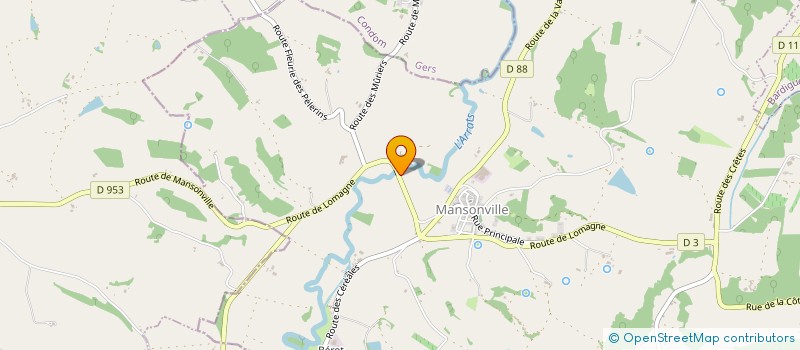 localisation de l'entreprise ASSOCIATION DE LOISIRS MANSONVI'LOISIRS  MANSONVILLE