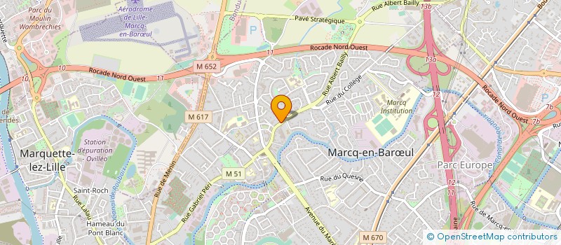 localisation de l'entreprise ASSOCIATION DE LOISIRS MER ET MONTAGNE à MARCQ-EN-BARŒUL
