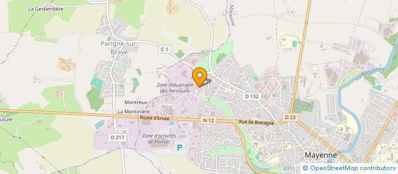 localisation de l'entreprise ASSOCIATION DE LUTTE CONTRE LA SOLITUDE ET LA SEDENTARITE - ALSS UNIVERSELLE à MAYENNE
