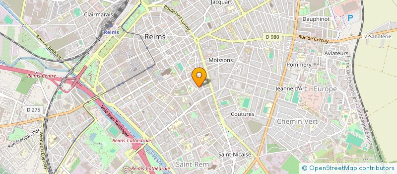 localisation de l'entreprise ASSOCIATION DE MACHU, ARTHUR ET CLEMENT  REIMS