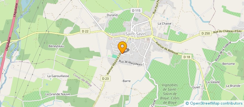 localisation de l'entreprise ASSOCIATION DE MAINTIEN ET DE SOINS A DOMICILE DE LA HAUTE GIRONDE à SAINT-SAVIN