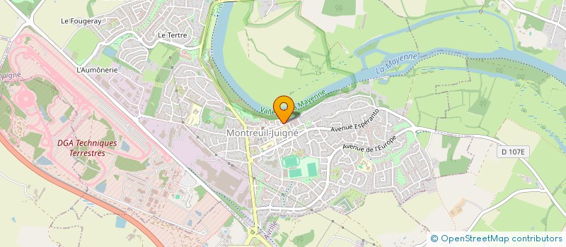 localisation de l'entreprise ASSOCIATION DE MAQUETTISME ET DE MODELISME DE MONTREUIL-JUIGNE  MONTREUIL-JUIGNE