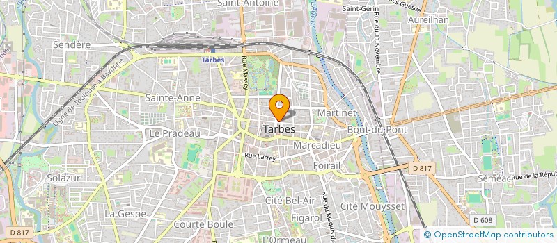 localisation de l'entreprise ASSOCIATION DE MARINS ET ANCIENS MARINS DES HAUTES PYRENEES  TARBES