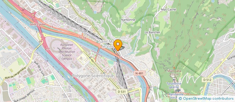 localisation de l'entreprise ASSOCIATION DE MEDECINE DU SPORT GRENOBLE ALPES  SAINT-MARTIN-LE-VINOUX