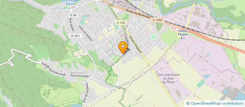 localisation de l'entreprise ASSOCIATION DE MEDECINE GENERALE  THANN