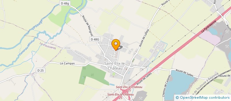 localisation de l'entreprise ASSOCIATION DE MEDIATION ANIMALE AMA à SAINT-ELIX-LE-CHATEAU
