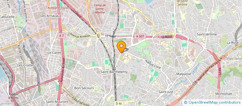 localisation de l'entreprise ASSOCIATION DE MEDIATION ANIMALE DU GARLABAN  MARSEILLE