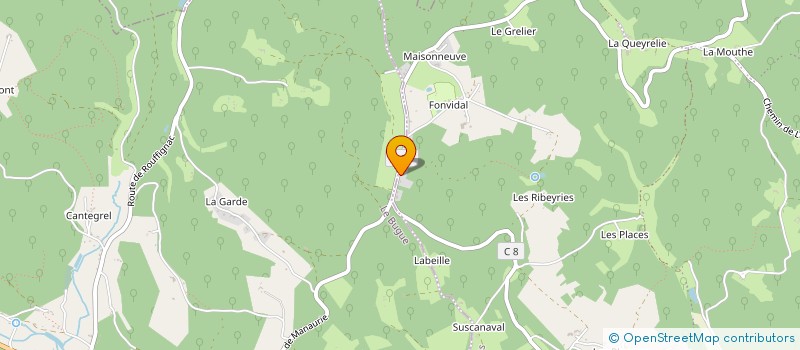 localisation de l'entreprise ASSOCIATION DE MEDIATION ANIMALE POUR LA RELATION D'AIDE DITE AMARA  LES EYZIES