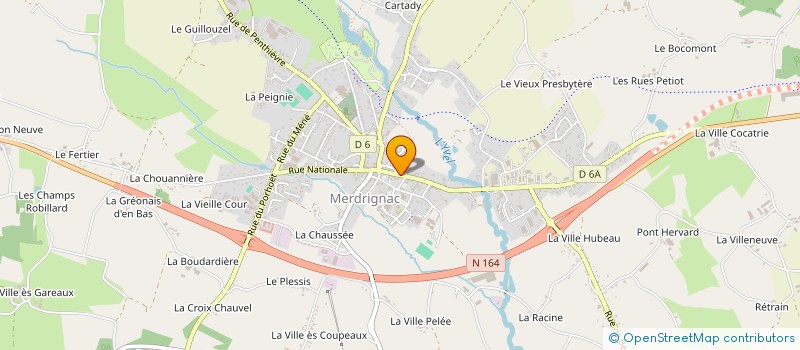 localisation de l'entreprise ASSOCIATION DE MERDRIGNAC POUR LA PECHE ET LA PROTECTION DU MILIEU AQUATIQUE  MERDRIGNAC