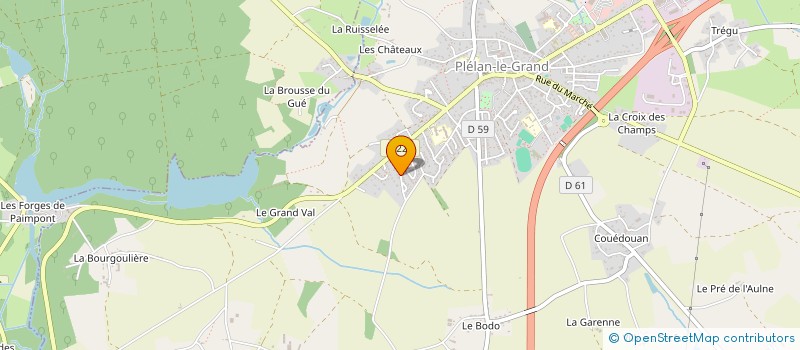 localisation de l'entreprise ASSOCIATION DE MIEL ET DE FLAMMES  PLELAN-LE-GRAND