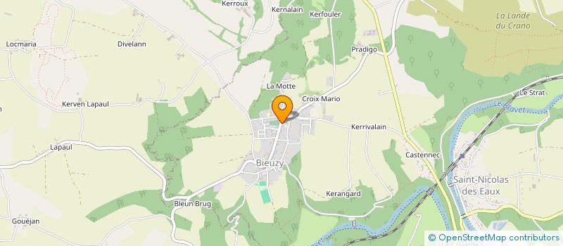 localisation de l'entreprise ASSOCIATION DE MODELISME FERROVIAIRE DE PONTIVY  PLUMELIAU-BIEUZY