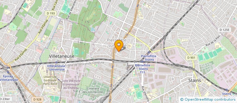 localisation de l'entreprise ASSOCIATION DE MOUVEMENTS HUMANITAIRES INTERNATIONAUX              (AMHI)  PIERREFITTE-SUR-SEINE