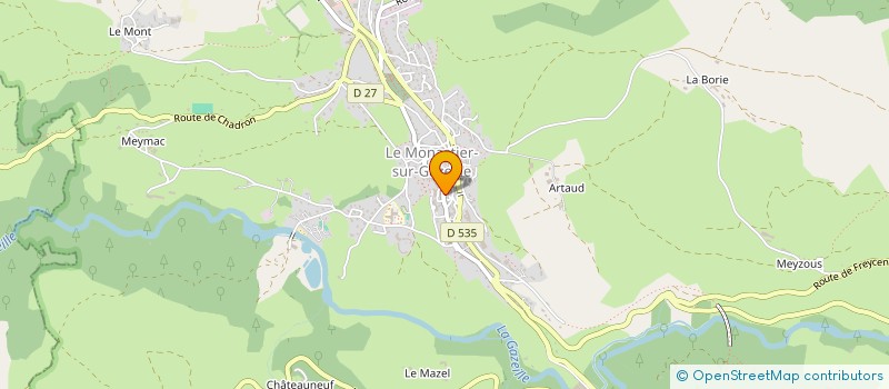 localisation de l'entreprise ASSOCIATION DE MUSIQUE EXPERIMENTALE (A.M.E.) à LE MONASTIER-SUR-GAZEILLE