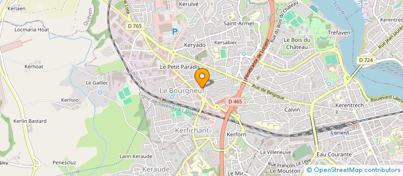 localisation de l'entreprise ASSOCIATION DE NATURE A DECOUVRIR  LORIENT