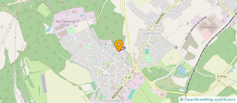 localisation de l'entreprise ASSOCIATION DE PAIX,SOLIDARITE,FRATERNITE ET CULTURE  FOLSCHVILLER