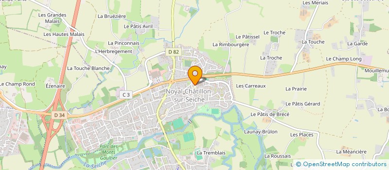 localisation de l'entreprise ASSOCIATION DE PALETISTES DE NOYAL CHATILLON  NOYAL-CHATILLON-SUR-SEICHE