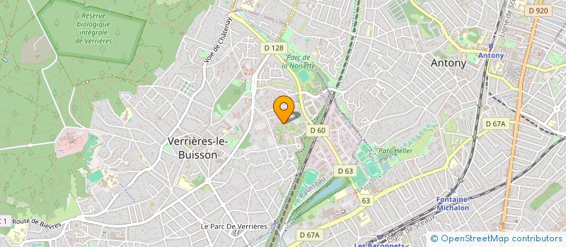 localisation de l'entreprise ASSOCIATION DE PARACHUTISME DE L'UNIVERSITE PARIS-PANTHEON ASSAS à VERRIERES-LE-BUISSON