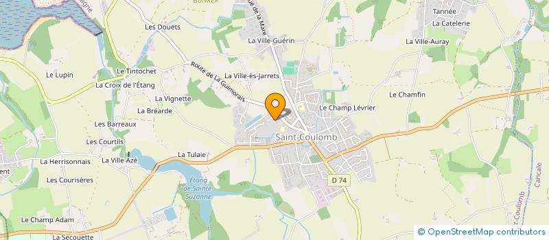 localisation de l'entreprise ASSOCIATION DE PARENT D'ELEVES DE L'ECOLE PUBLIQUE DE SAINT COULOMB  SAINT-COULOMB