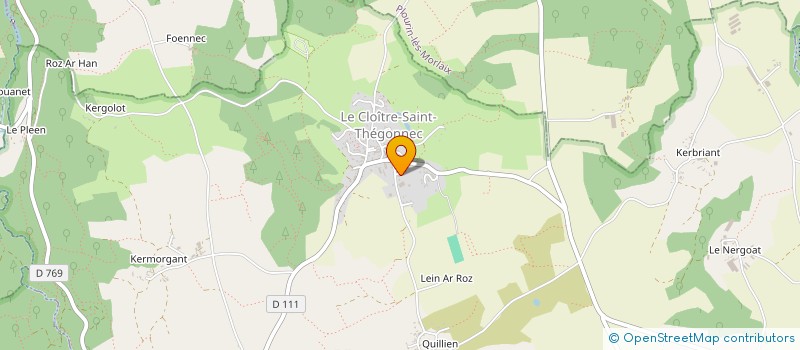 localisation de l'entreprise ASSOCIATION DE PARENTS CLPM  PLEYBER-CHRIST