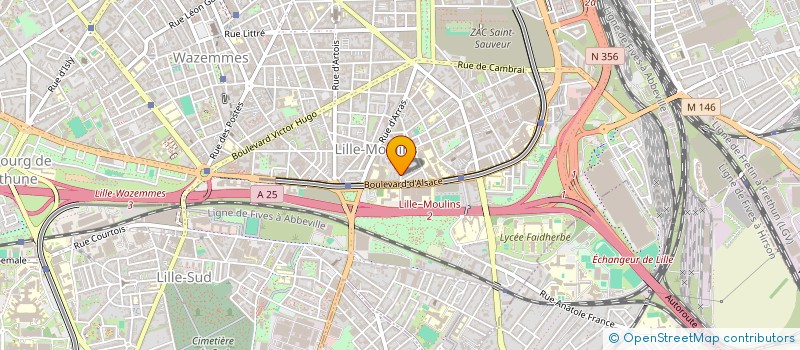 localisation de l'entreprise ASSOCIATION DE PARENTS D'ELEVE NOS PETITS MOULINS à LILLE