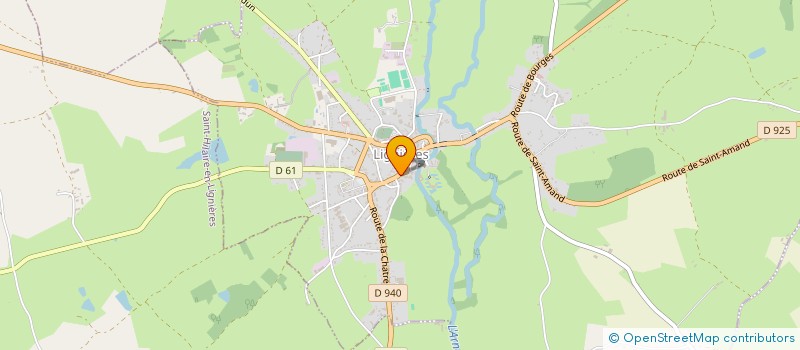 localisation de l'entreprise ASSOCIATION DE PARENTS D'ELEVES 1,2,3 SOLEIL  LIGNIERES