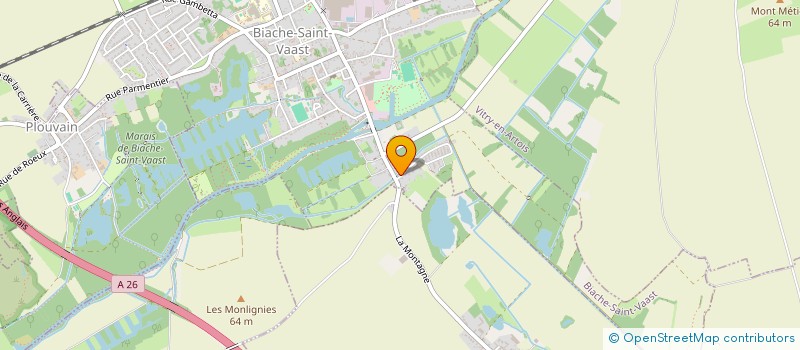 localisation de l'entreprise ASSOCIATION DE PARENTS D'ELEVES  BIACHE-SAINT-VAAST