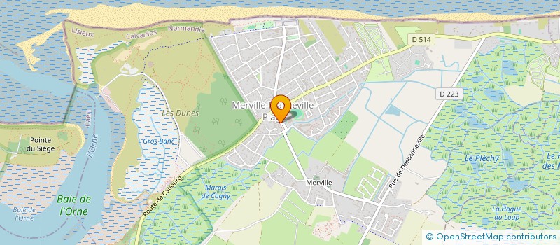 localisation de l'entreprise ASSOCIATION DE PARENTS D'ELEVES  MERVILLE-FRANCEVILLE-PLAGE