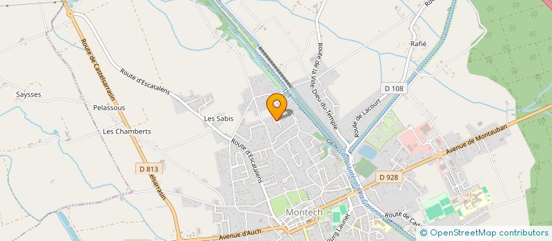 localisation de l'entreprise ASSOCIATION DE PARENTS D ELEVES  MONTECH