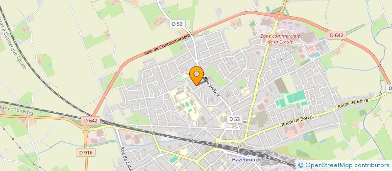 localisation de l'entreprise ASSOCIATION DE PARENTS D'ELEVES AMAND MORISS BARRIERE ROUGE  HAZEBROUCK