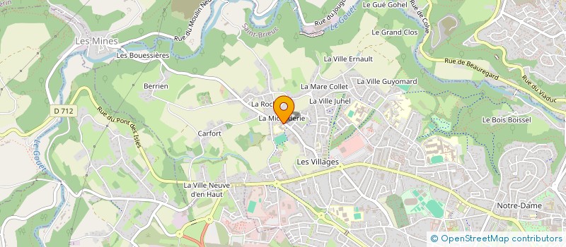 localisation de l'entreprise ASSOCIATION DE PARENTS D'ELEVES (APE) DE L'ECOLE DES VILLAGES YVES DOLLO  SAINT-BRIEUC