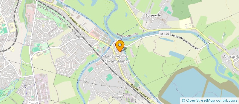 localisation de l'entreprise ASSOCIATION DE PARENTS D'ELEVES (APE) DE L'ECOLE PRIMAIRE DU CENTRE DE LANEUVEVILLE-DEVANT-NANCY  LANEUVEVILLE-DEVANT-NANCY