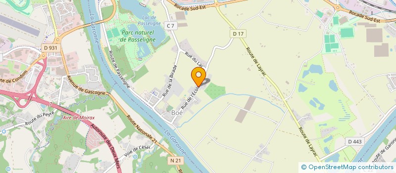 localisation de l'entreprise ASSOCIATION DE PARENTS D'ELEVES BOE-BOURG, SAINT-PIERRE-DE-GAUBERT  BOE