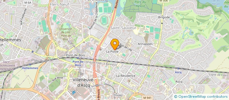 localisation de l'entreprise ASSOCIATION DE PARENTS D'ELEVES BORIS VIAN ELEMENTAIRE  VILLENEUVE-D'ASCQ